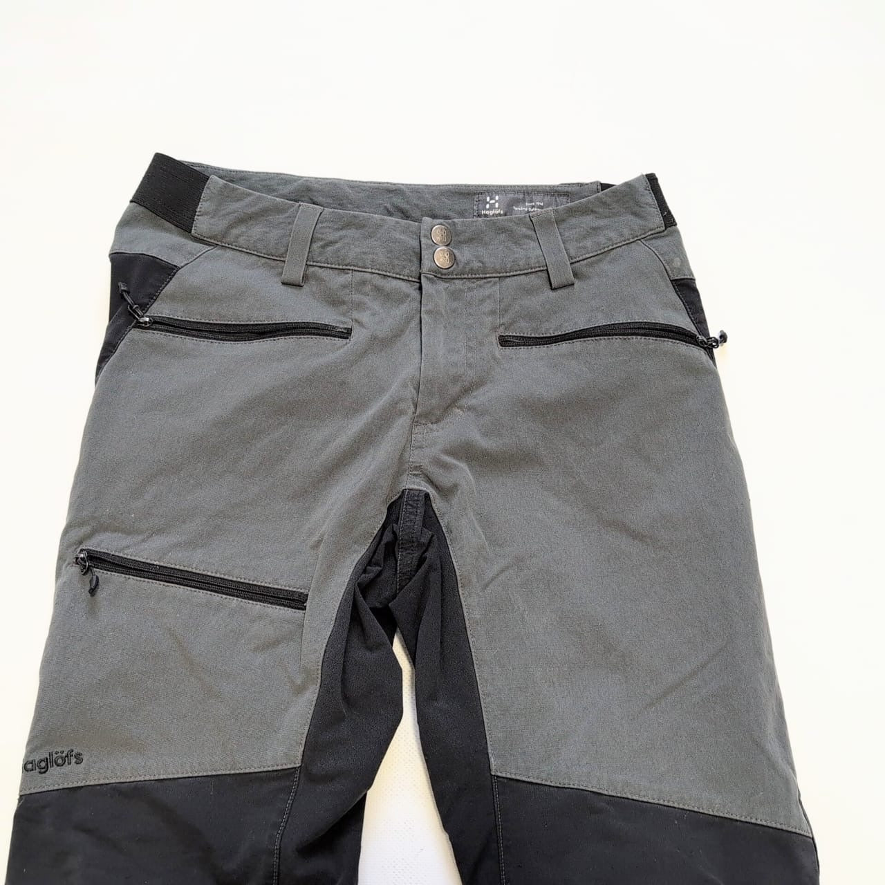 Trekking Hose von Haglöfs (S Herren) wasserabweisend grau schwarz