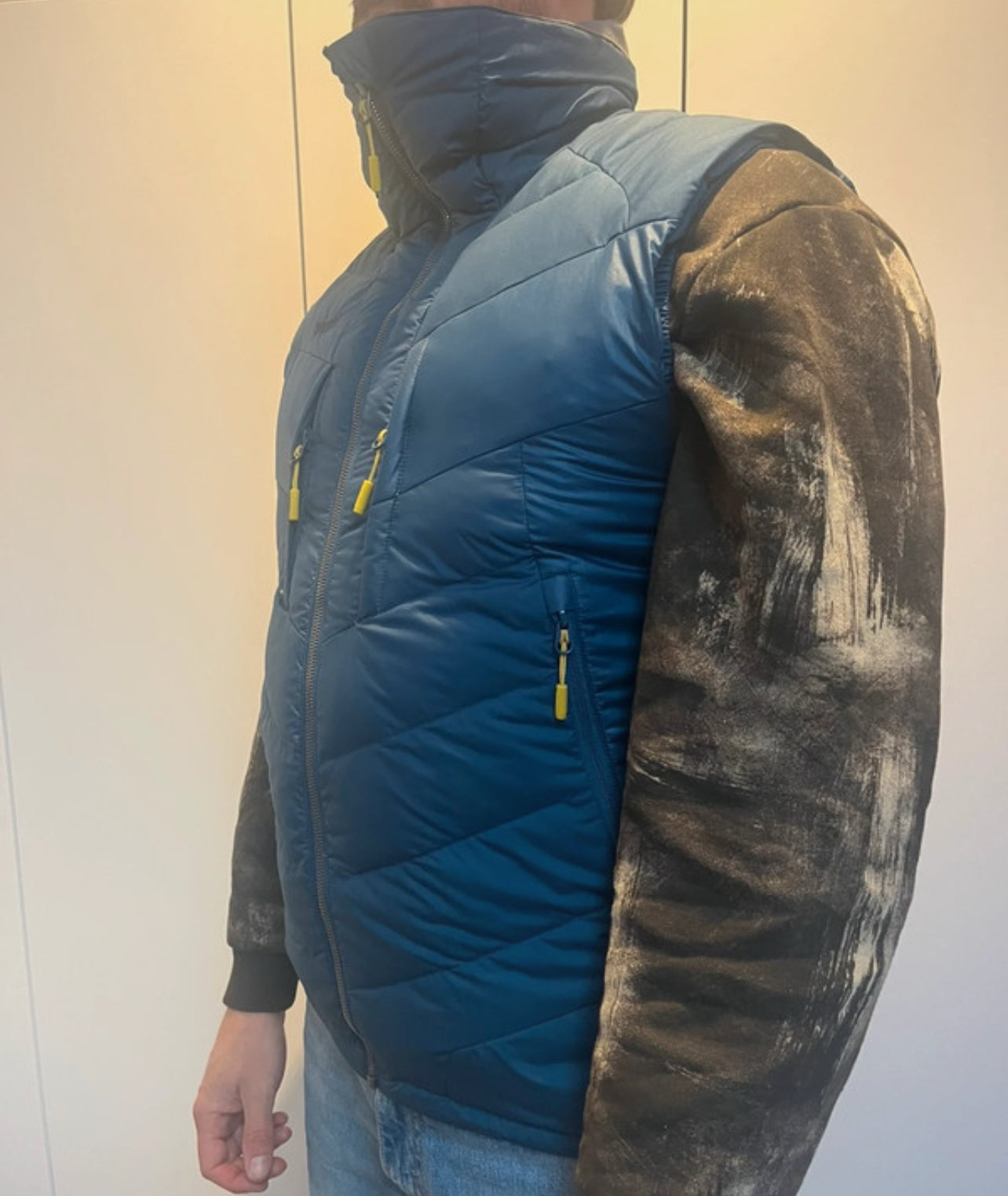 Warme Daunen Weste von Bergans (M Herren) blau