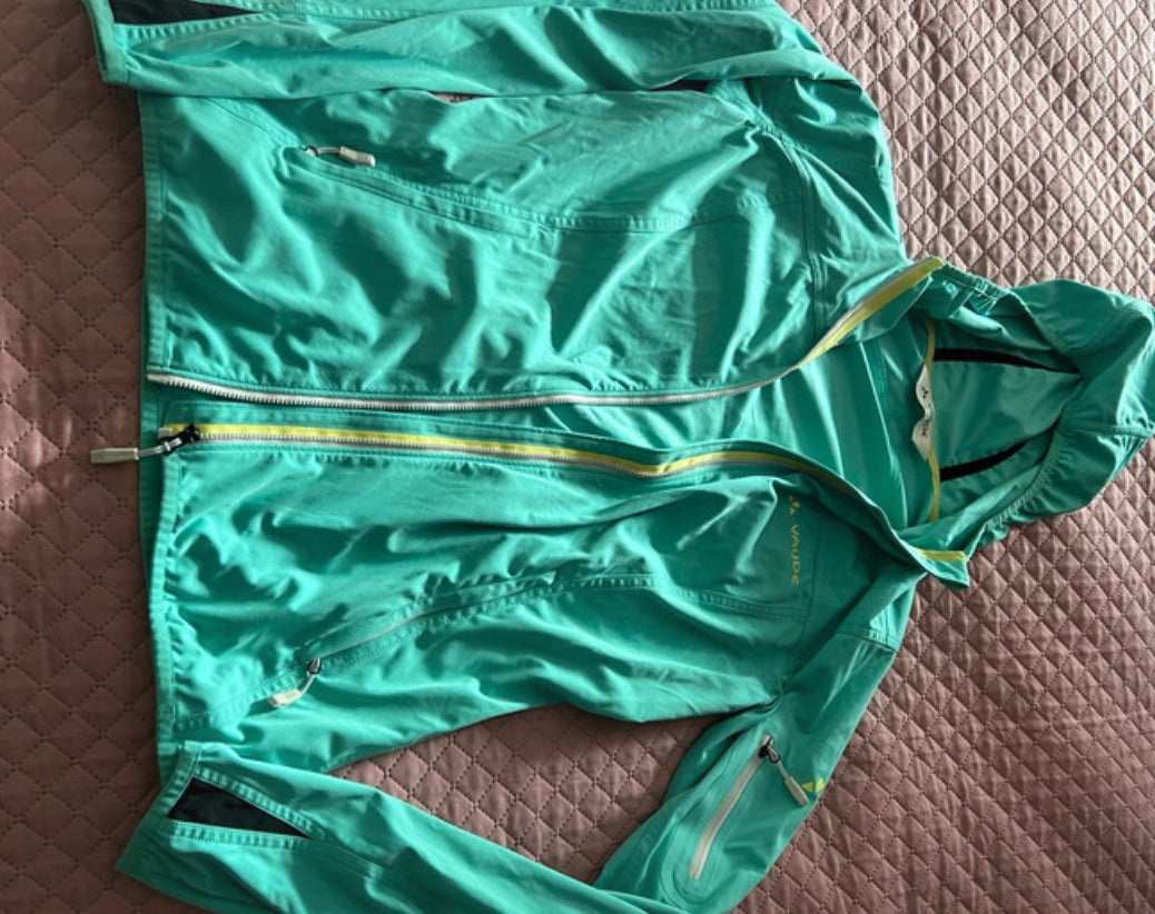 Leichte Stretch Jacke Vaude (M Damen) Windbreaker türkis