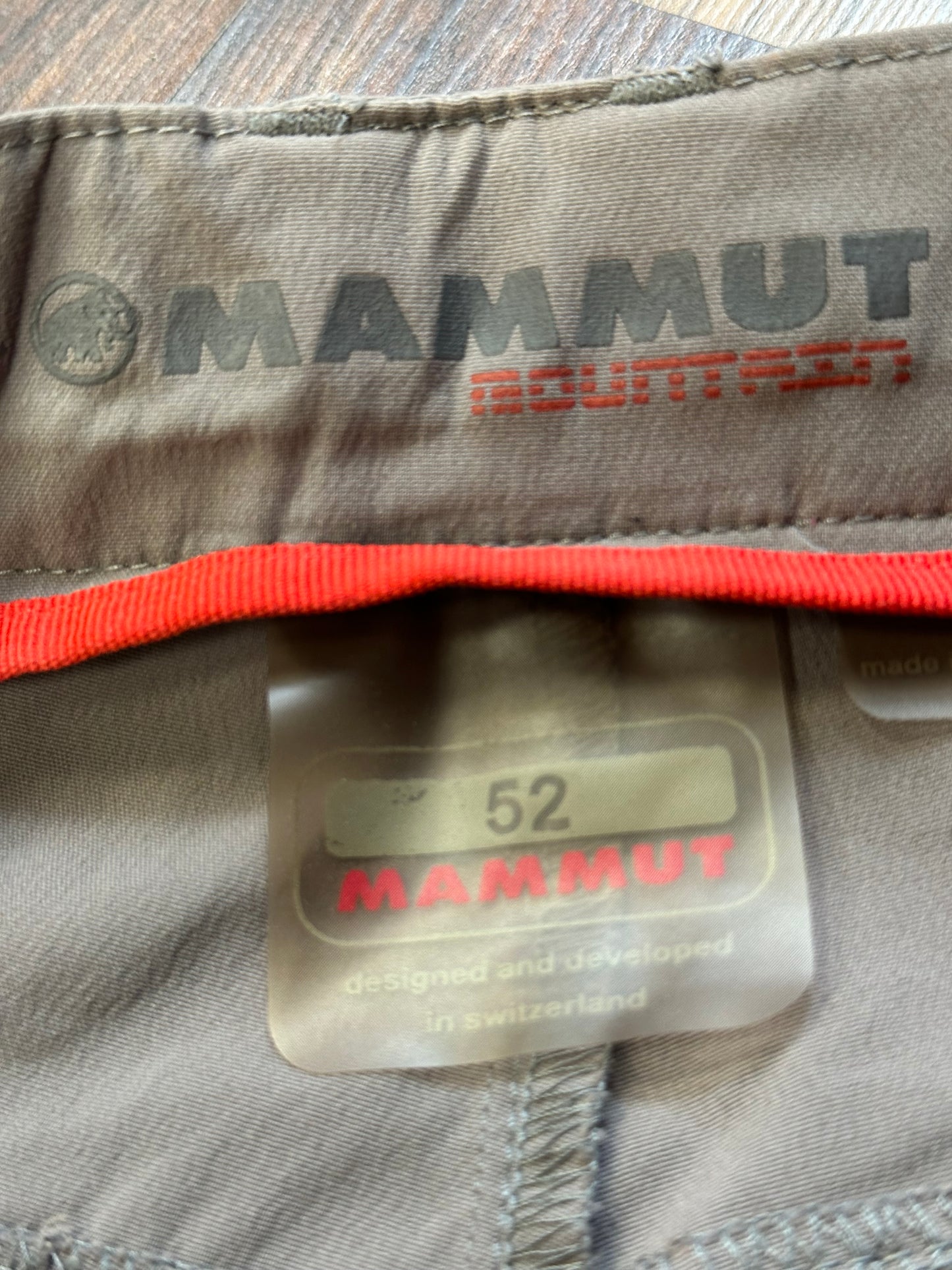 2/3 Capri Shorts von Mammut (Herren XL: 52) Wanderhose grau beige