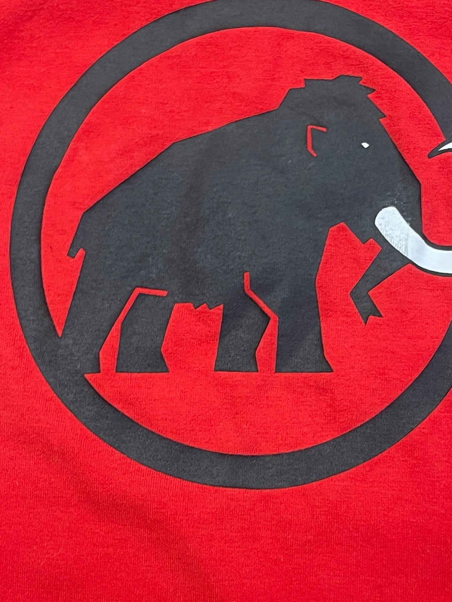 Mammut Longsleeve Herren S / Langarmshirt Baumwolle rot