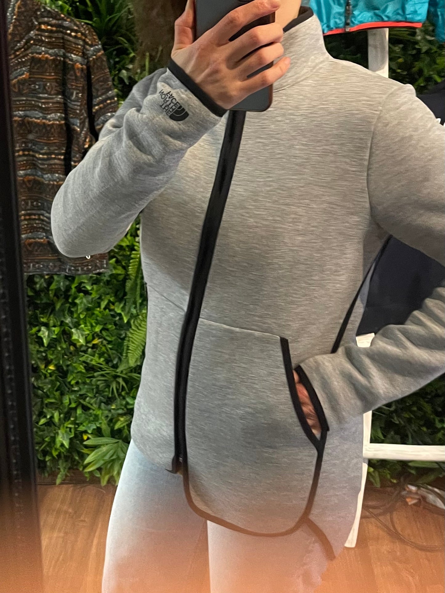 Fleecejacke lang The North Face (Damen S) grau