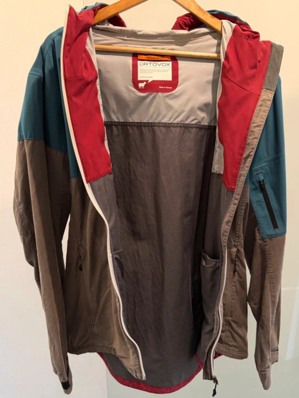 Ortovox Corvara 3L Hardshell Jacke (XL Herren) atmungsaktiv blau grau