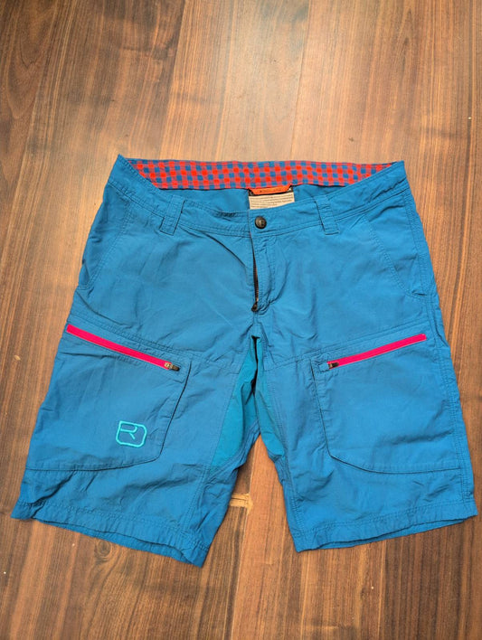 Merino Shorts von Ortovox (L Damen) kurze Trekking Hose blau