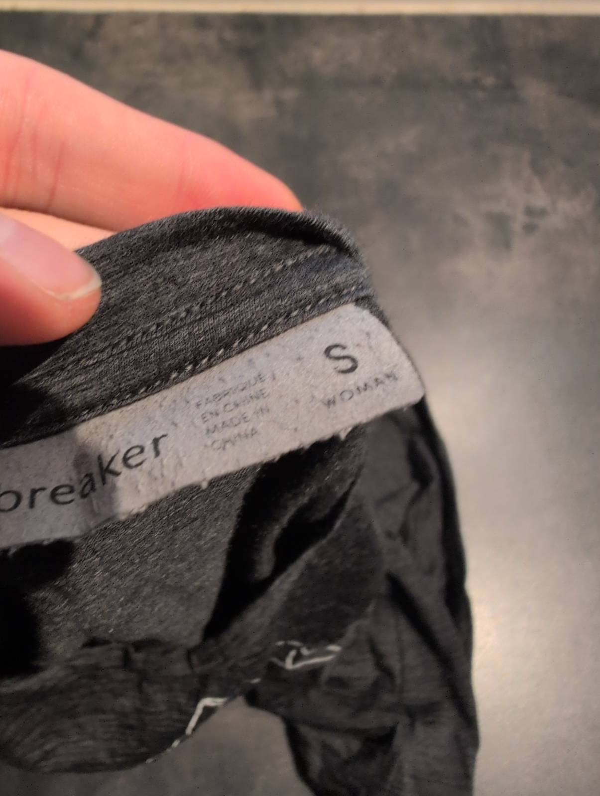 T-Shirt von Icebreaker Merino (S Damen) grau Print - wanderlich.com