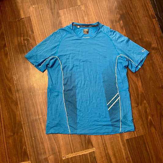 Merino GT Sport T-Shirt von Icebreaker (L Herren) blau mit Tasche