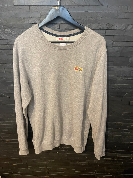 Fjällräven Vardag Sweater (M Herren) Pullover Bio-Baumwolle grau