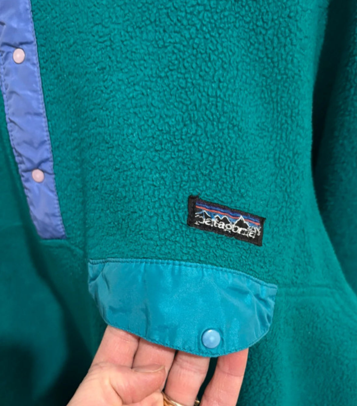 Patagonia Fleece Pullover (XL Herren) Sweatshirt Synchilla türkis