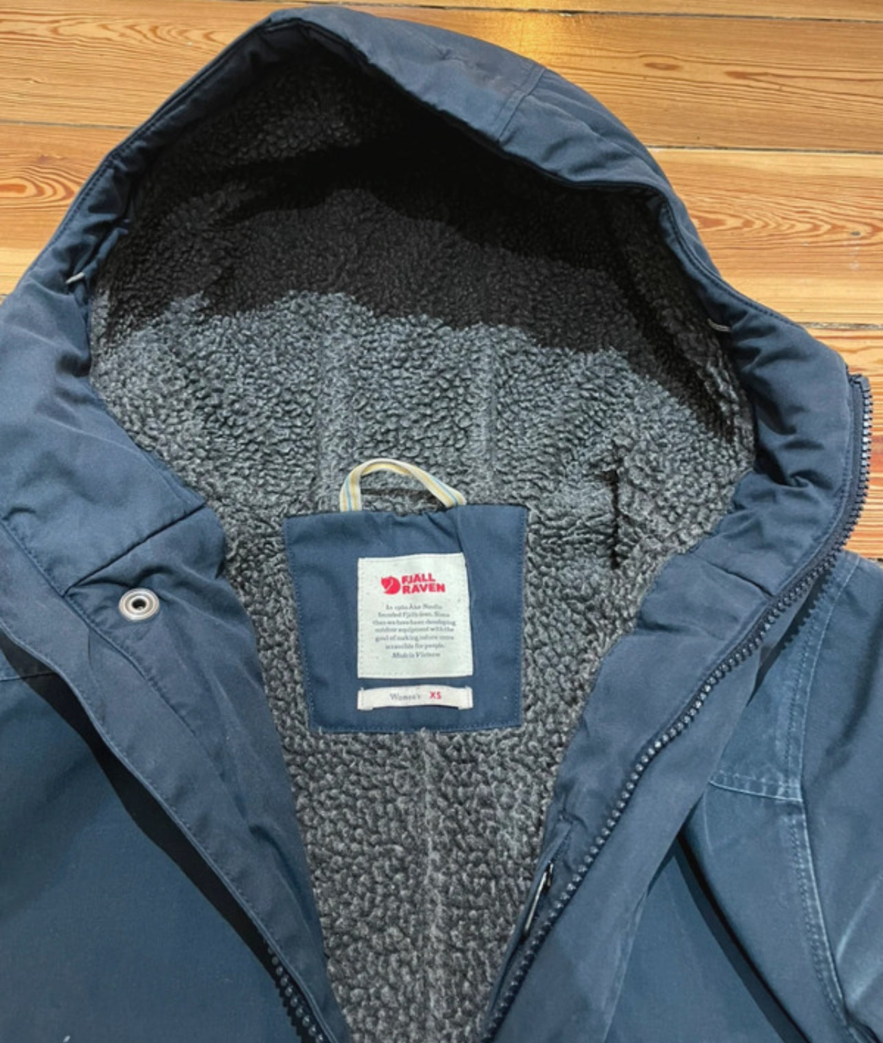 Winter Mantel von Fjällräven XS Greenland Parka dunkelblau