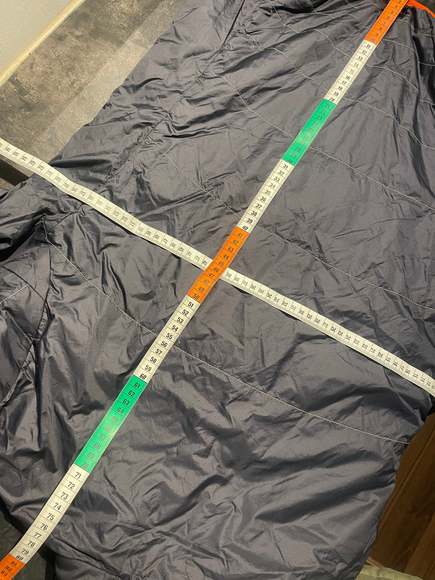 Wende Jacke Ortovox Wolle / Daune (XL Herren) schwarz orange