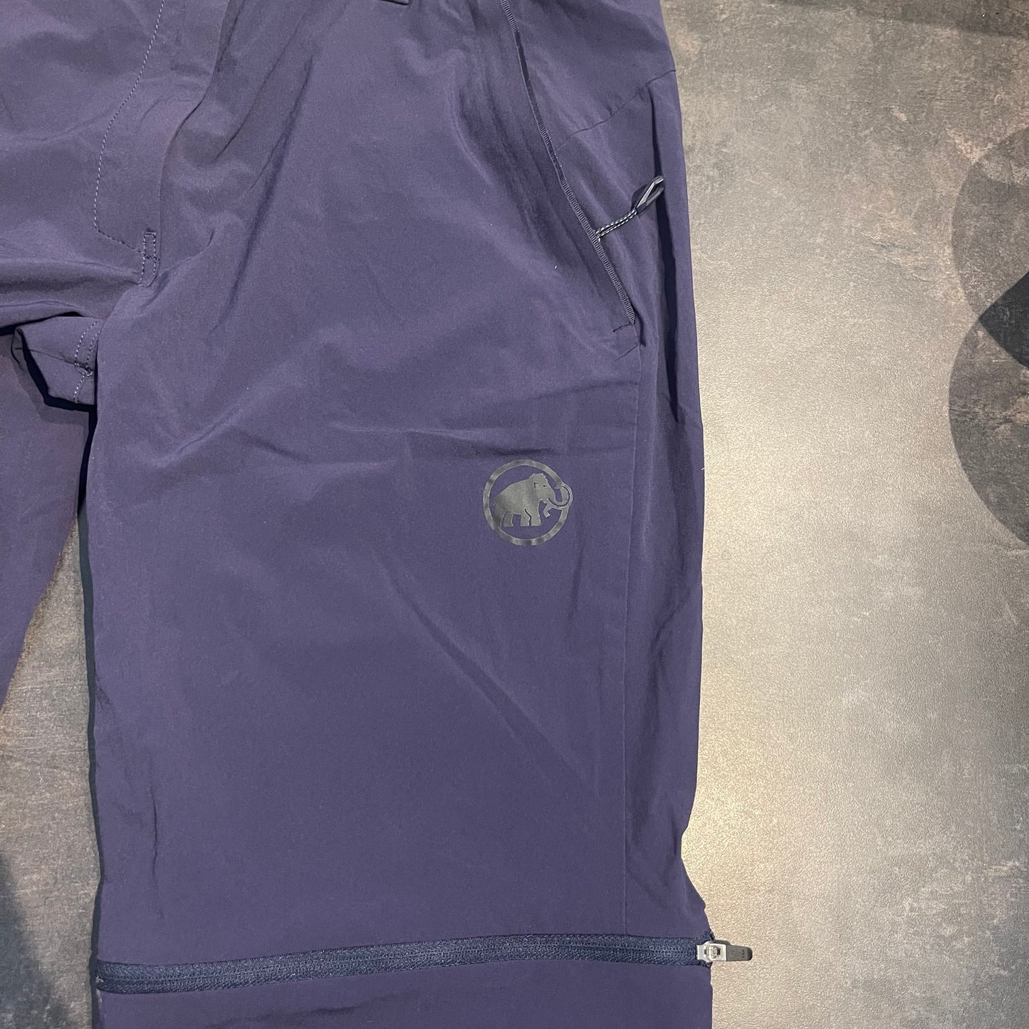 2-in-1 Hose von Mammut (L Damen) Zip-Off wasserabweisend dunkelblau