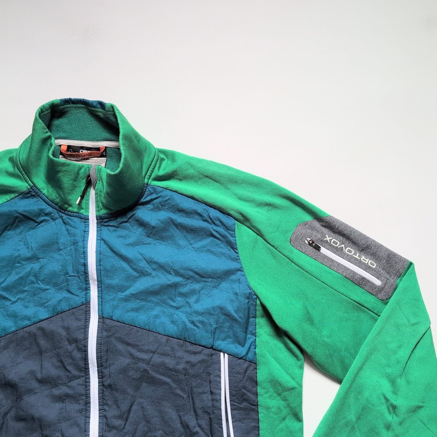 Ortovox Jacke Merino inside (XXL Herren) Hybrid grün-blau - wanderlich.com