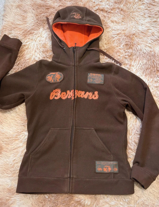Fleece Jacke Bergans of Norway (S Damen) Zip Hoodie braun