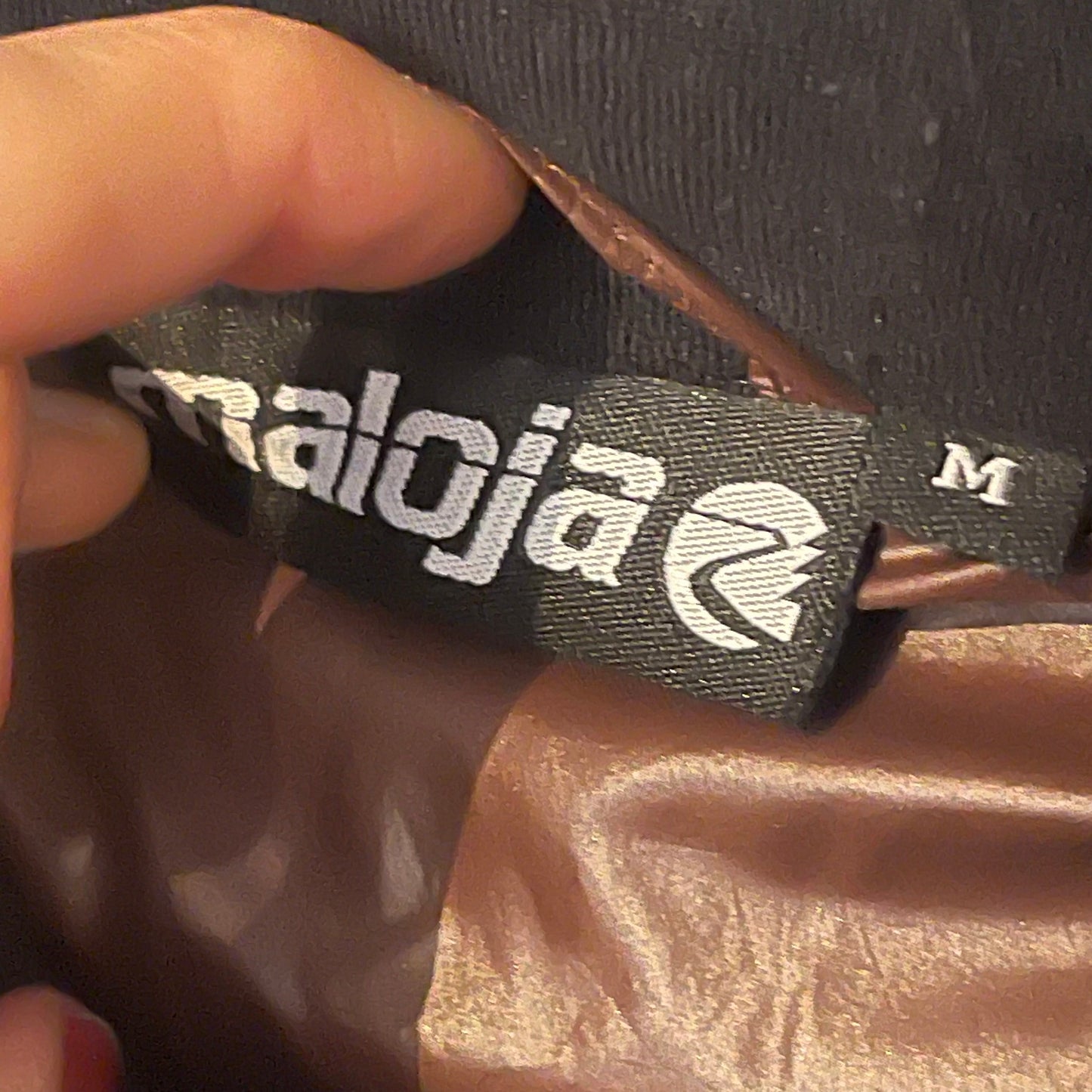 Daunen Jacke von Maloja (M Herren) braun stahlblau