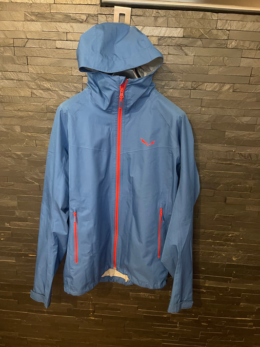 2-lagige Regen Jacke von Salewa (L Herren) Hardshell blau