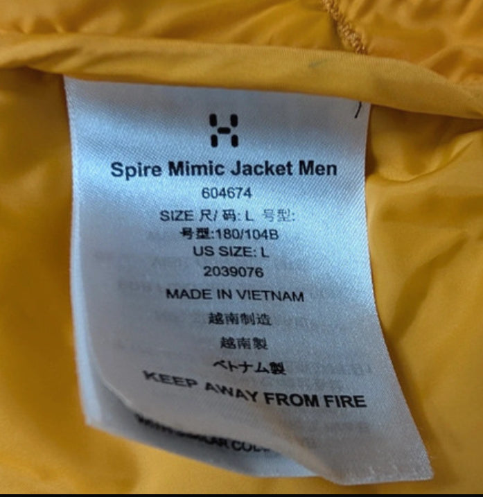Isolations Stepp Jacke von Haglöfs (L Herren) Kunstdaune orange gelb