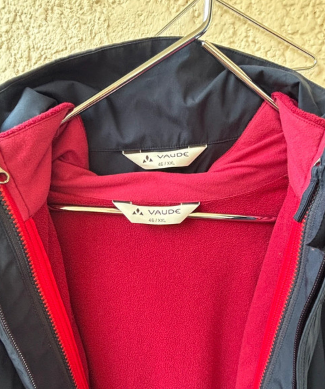 3in1 Regn Jacke von Vaude (XXL /46 Damen) wasserdicht marineblau