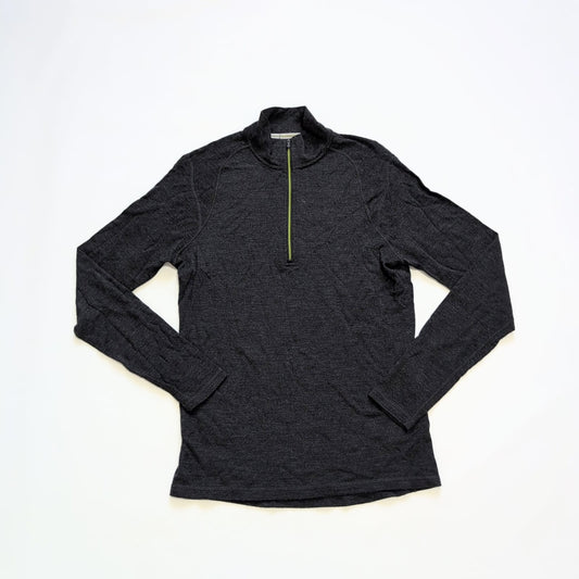 Merino Longsleeve von Smartwool (L Herren) 1/3 Zipper grau