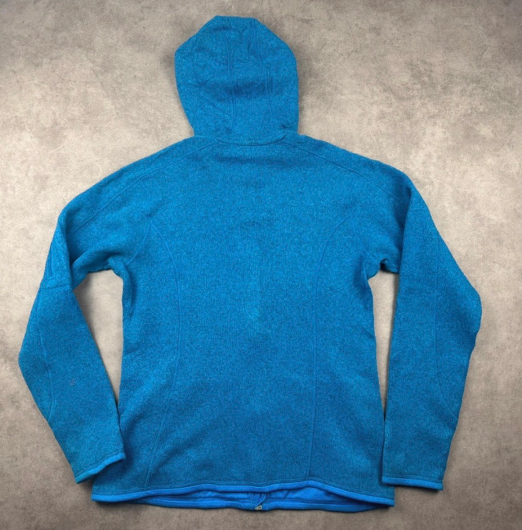 Patagonia Better Fleece Jacke (L Damen ) Strickoptik Hoodie blau - wanderlich.com
