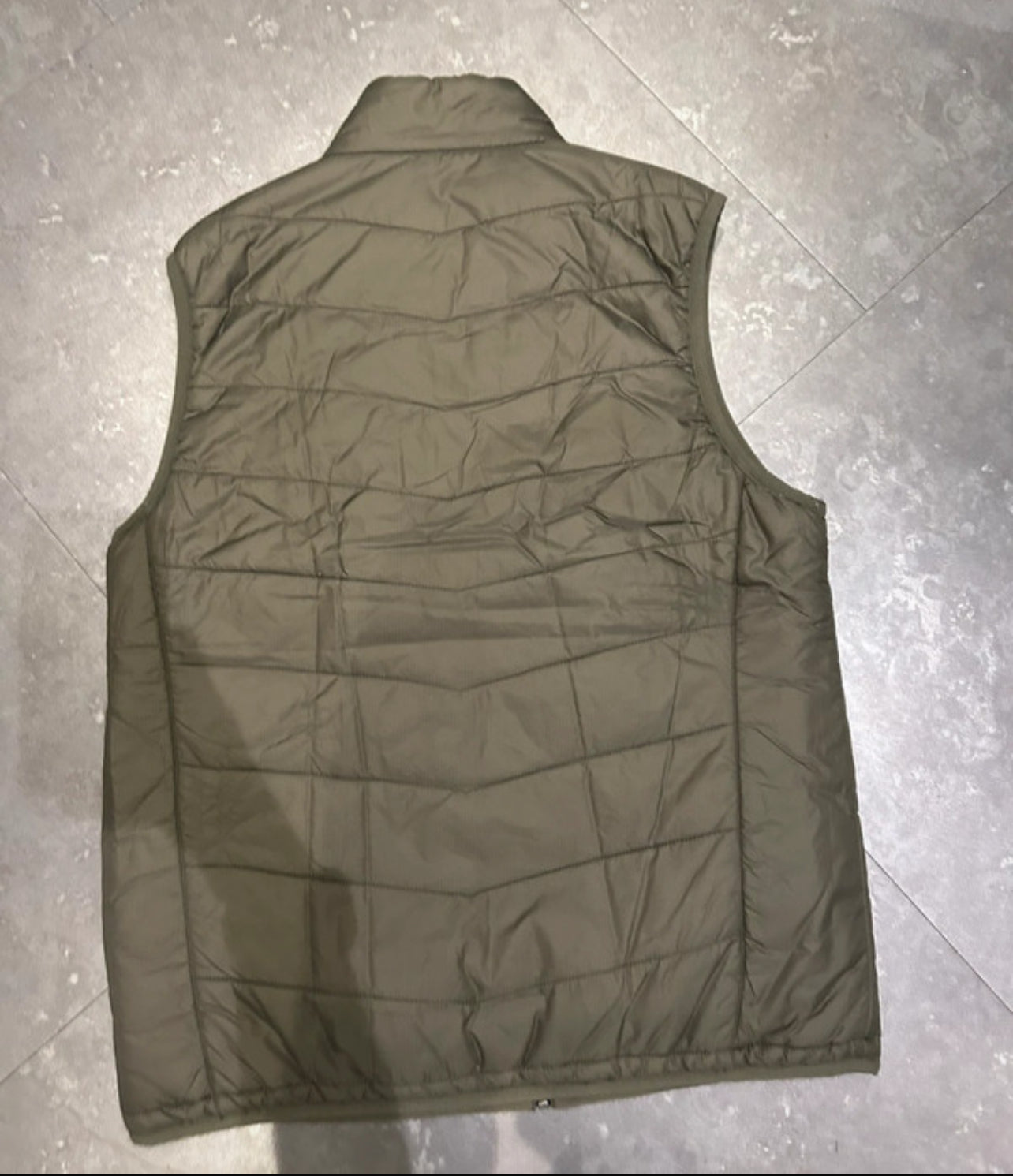 Primaloft Wende Weste (L Herren) Isolation Steppweste dunkelblau khakigrün