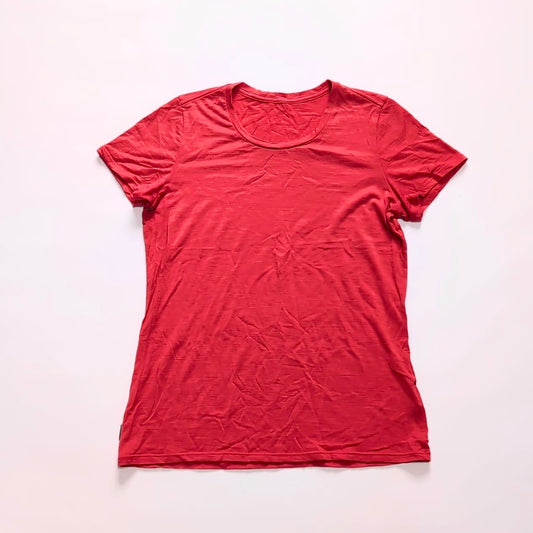 Merino T-Shirt von Icebreaker (Damen M) Korallen rot