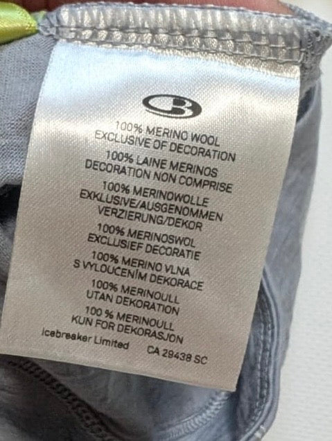 Merino Shirt von Icebreaker ( M Damen ) 3/4 Ärmel hellgrau