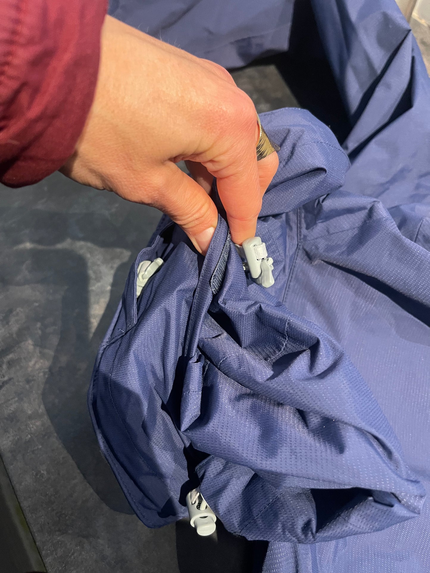 Hardshell Jacke von Mammut (L Herren) 3-lagig blau wasserdicht