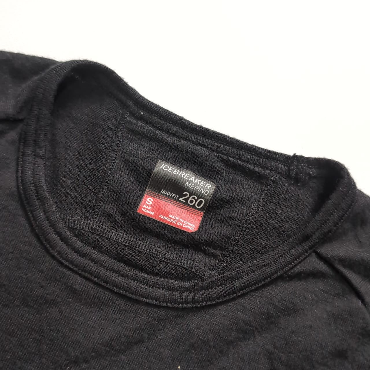 Longsleeve Icebreaker Merino 260 ( S Herren / M Damen) Baselayer schwarz