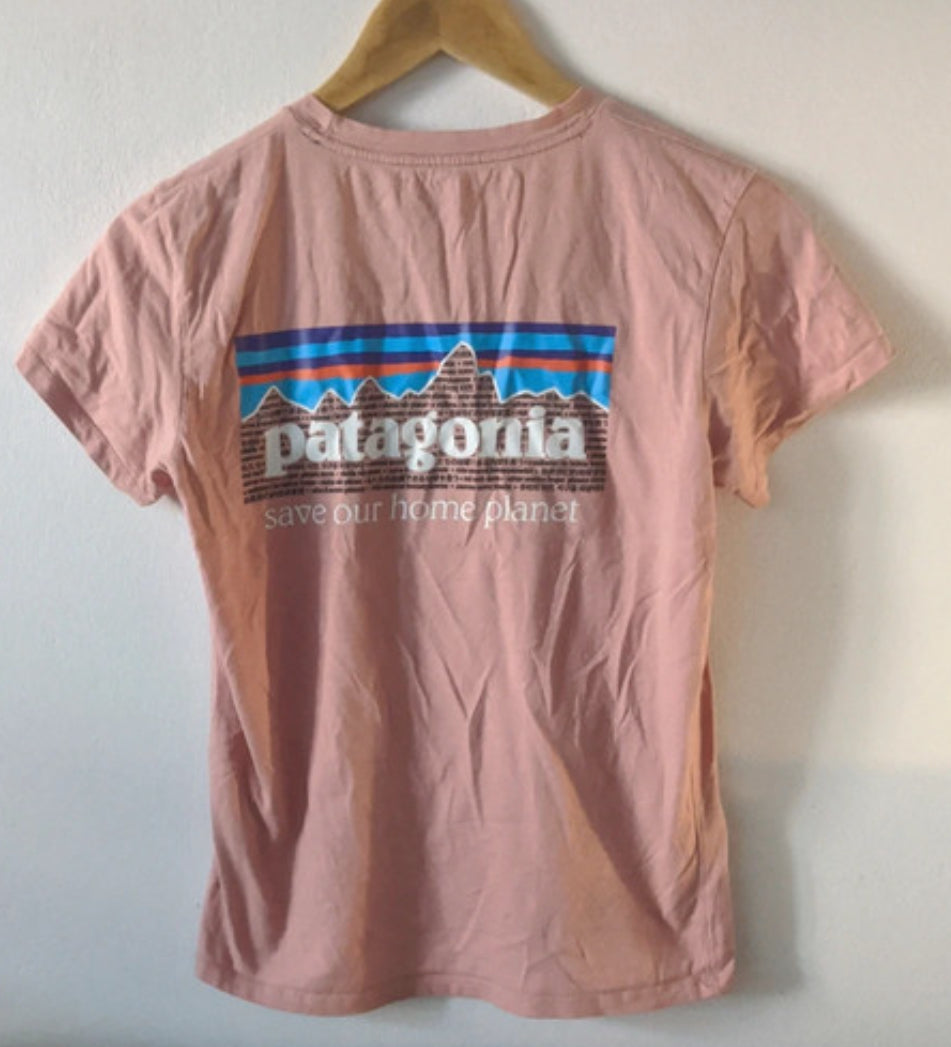 Patagonia T-Shirt ( XS Damen ) Organic Cotton mit Back Print