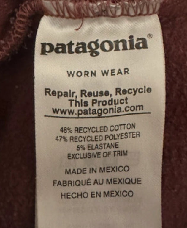 Uprisal Hoodie von Patagonia (S Damen) Dunkelrot Brustprint
