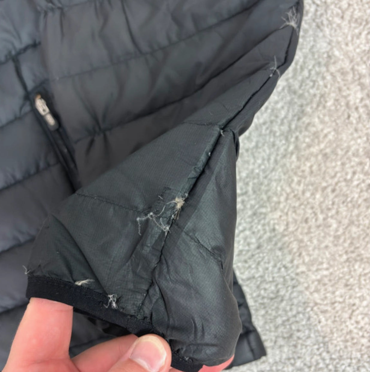 Patagonia leichte Daunen Jacke (Herren L) schwarz