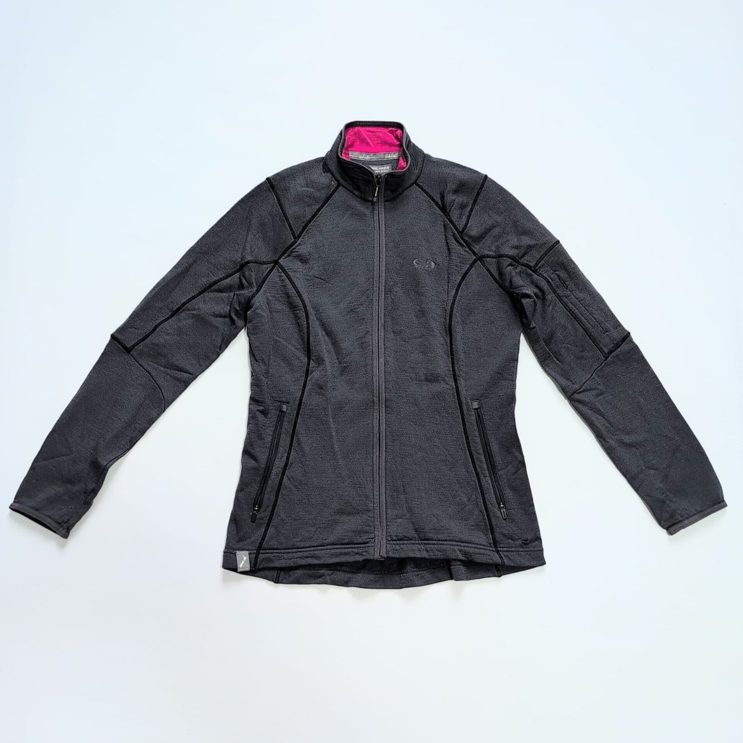 Merino Zip Jacke von Icebreaker (M Damen) dunkelgrau