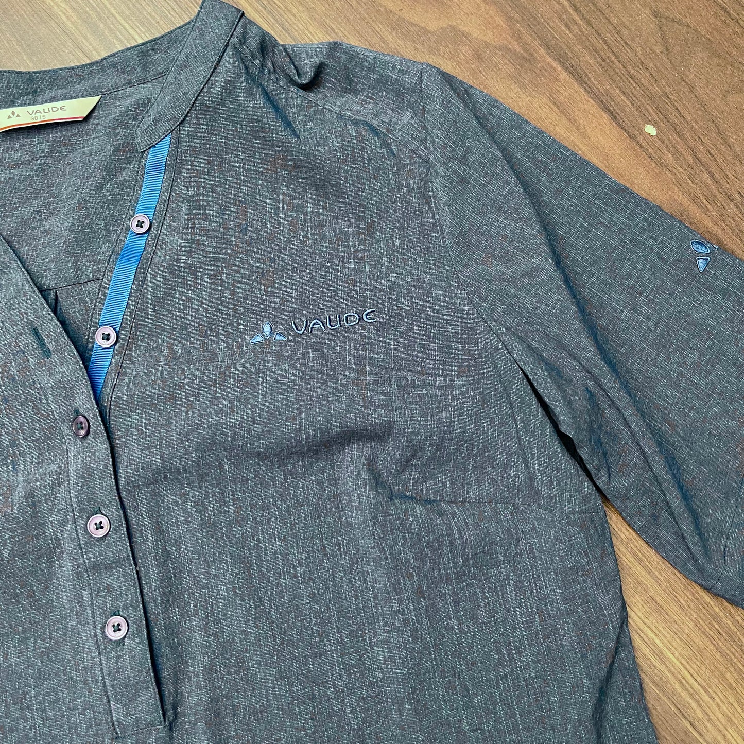 Rad / Wander Hemd von Vaude (M bis L Damen) blau schnelltrocknend