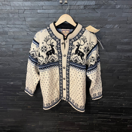 Strick Jacke von Dale of Norway (XS Damen) Cardigan creme Hirsche