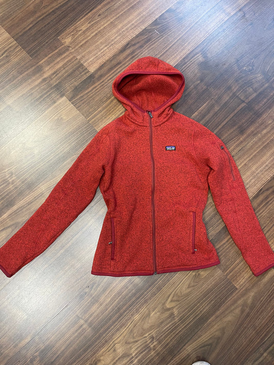 Zipper Jacke Patagonia (S Damen) Better Fleece Hoodie rot