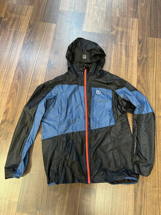 Ultraleichte Regen Jacke Ortovox (XL Damen) Merino inside blau schwarz