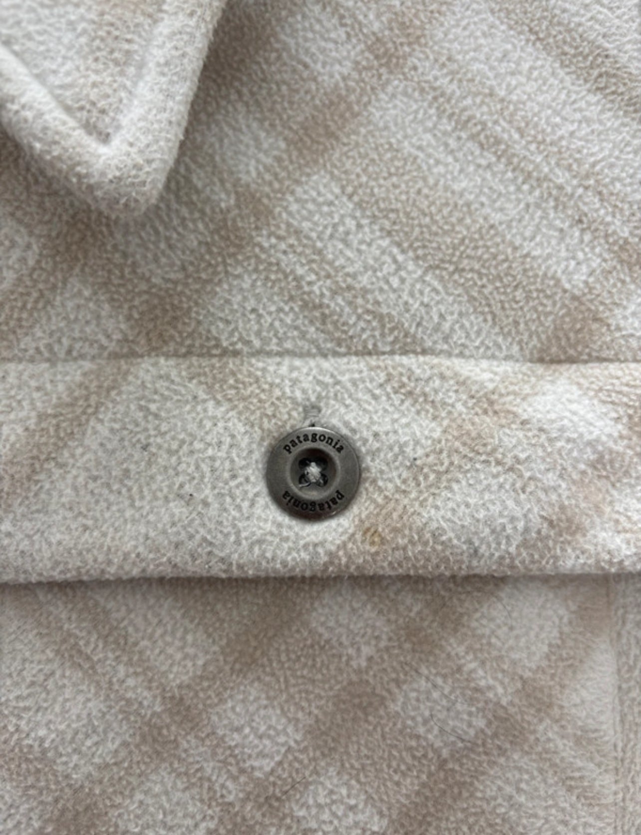 Patagonia Plaid Jacke / Hemd-Mantel (M Damen) beige Karo