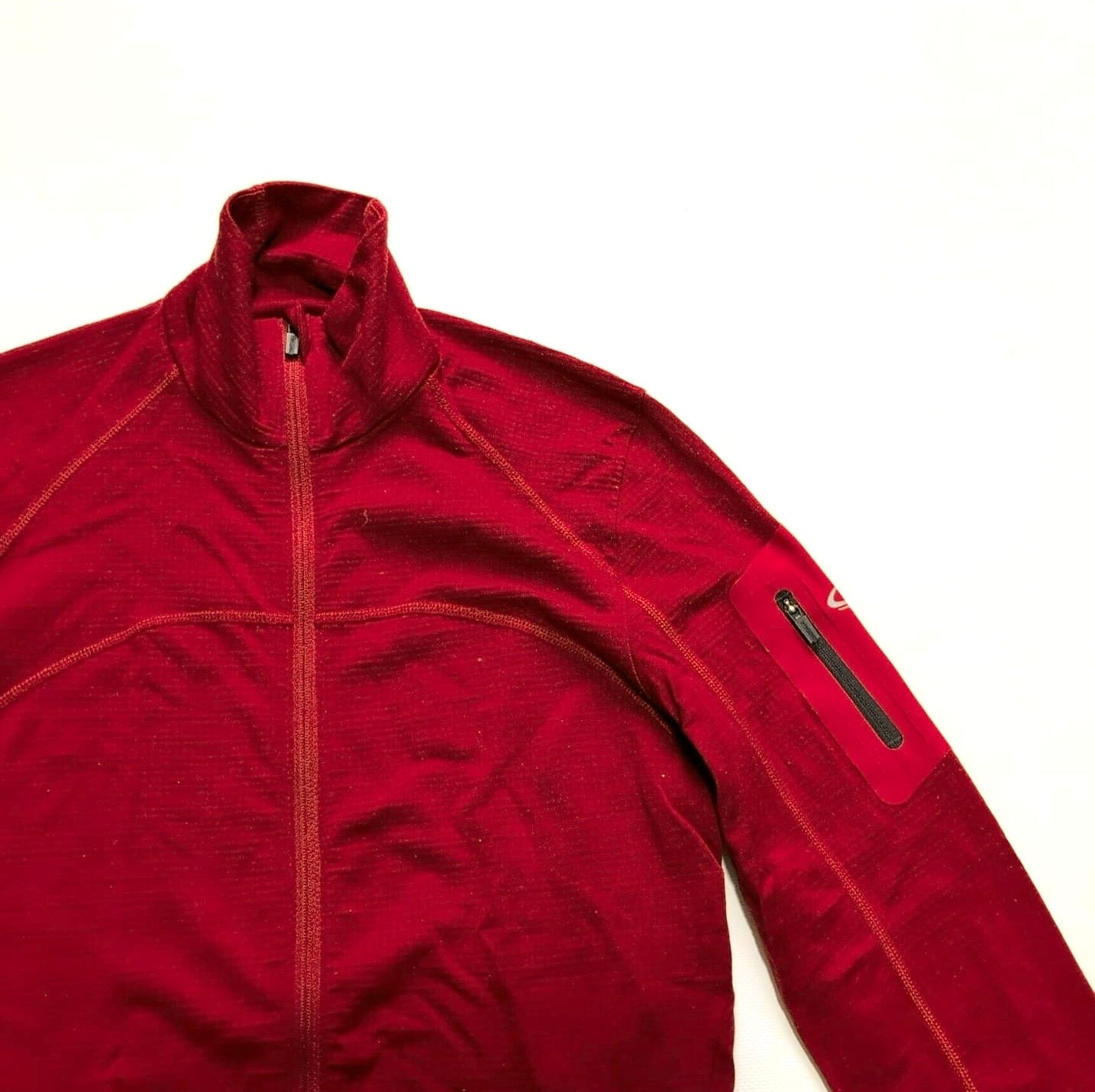 Pure Merino Jacke Icebreaker (S Herren) Zipper rot