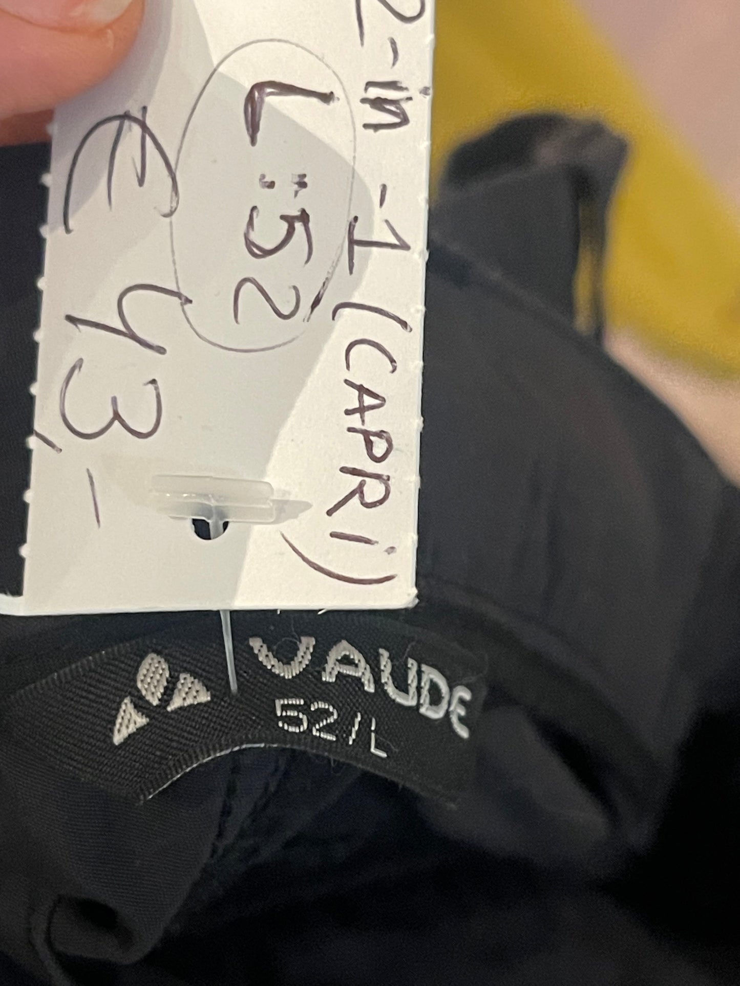 Trekking Hose von Vaude (L: 52 Herren) schwarz