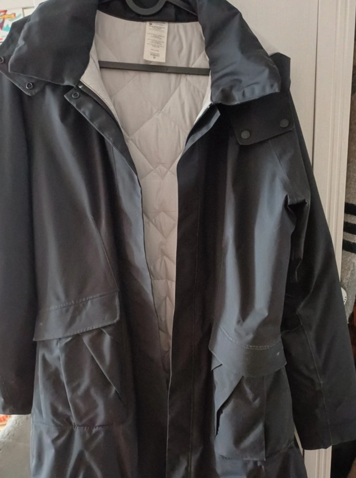 Daunen Winterparka Patagonia (M Damen) Mantel wasserdicht schwarz