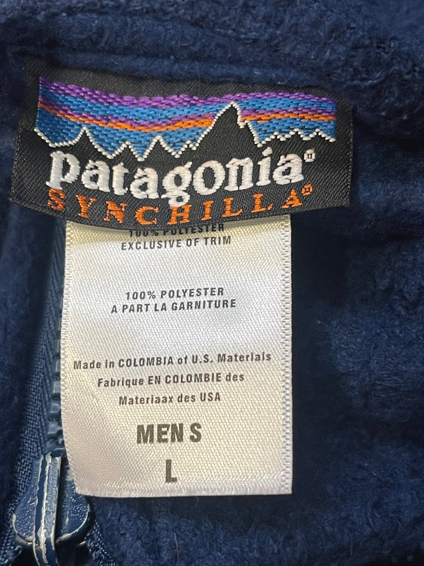 Patagonia Fleece Jacke (XL Herren) Zipper Sweatshirt dunkelblau