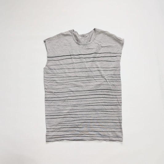 Lockeres T-Shirt Damen S von Icebreaker Merino grau gestreift