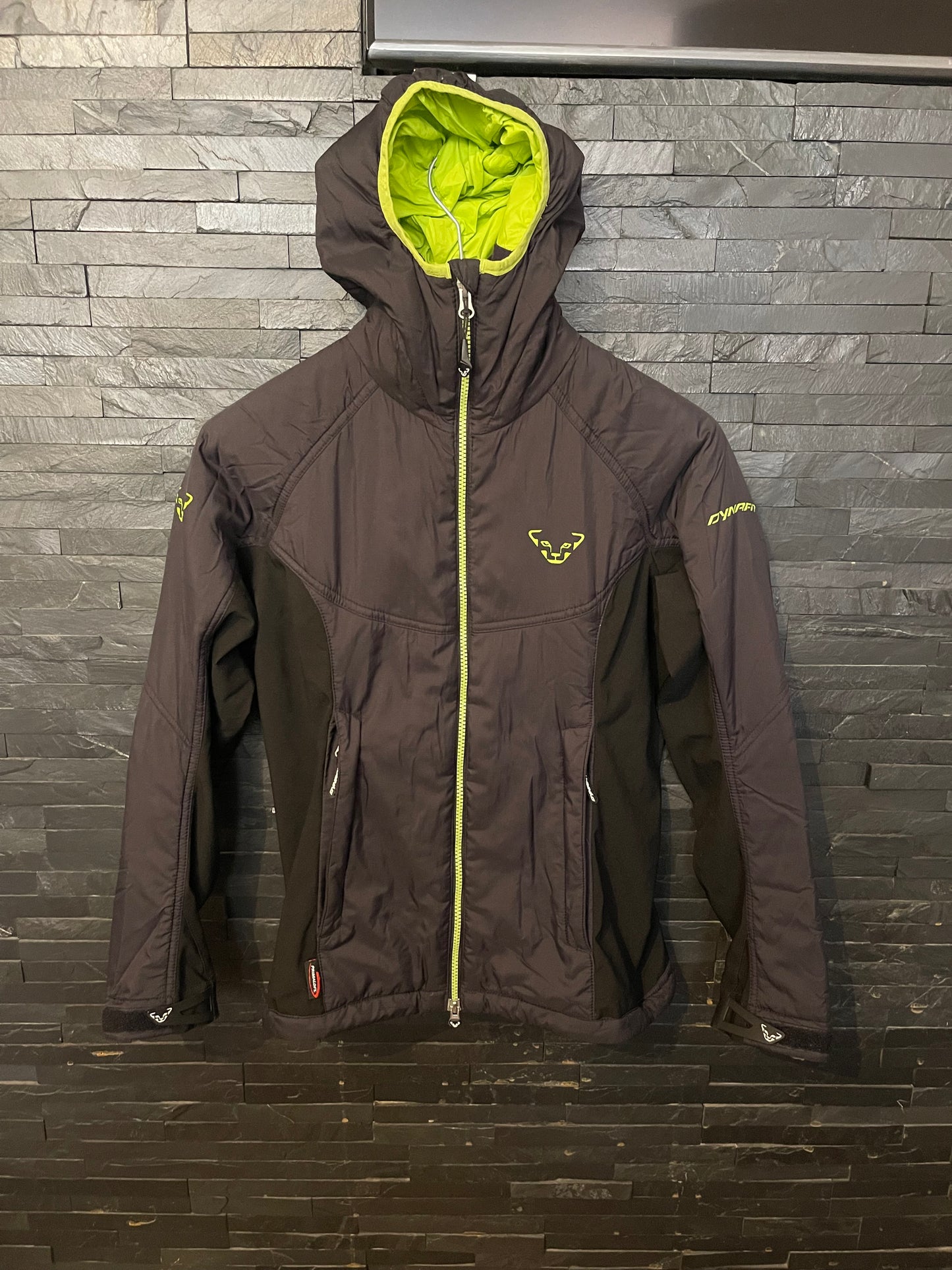 Primaloft Hybrid Jacke von Dynafit (Damen S) Kapuze schwarz