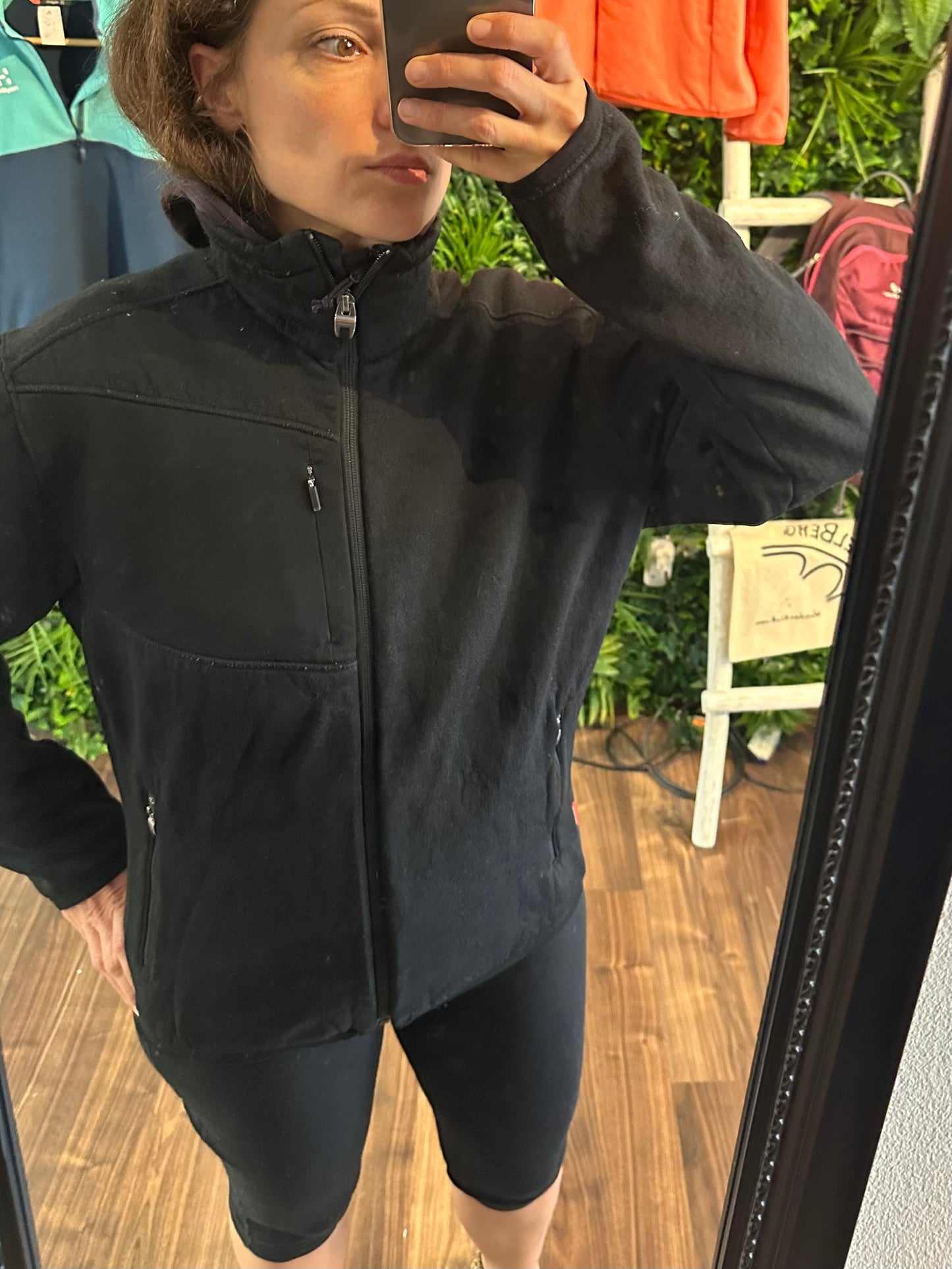 Zip Jacke von Icebreaker pure Merino 320 (Damen M bis L) schwarz