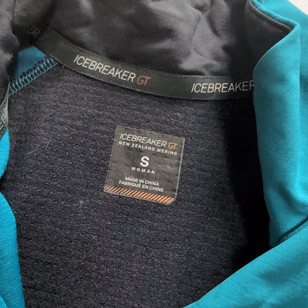 Softshell Weste von Icebreaker Merino (S Damen) türkis grau