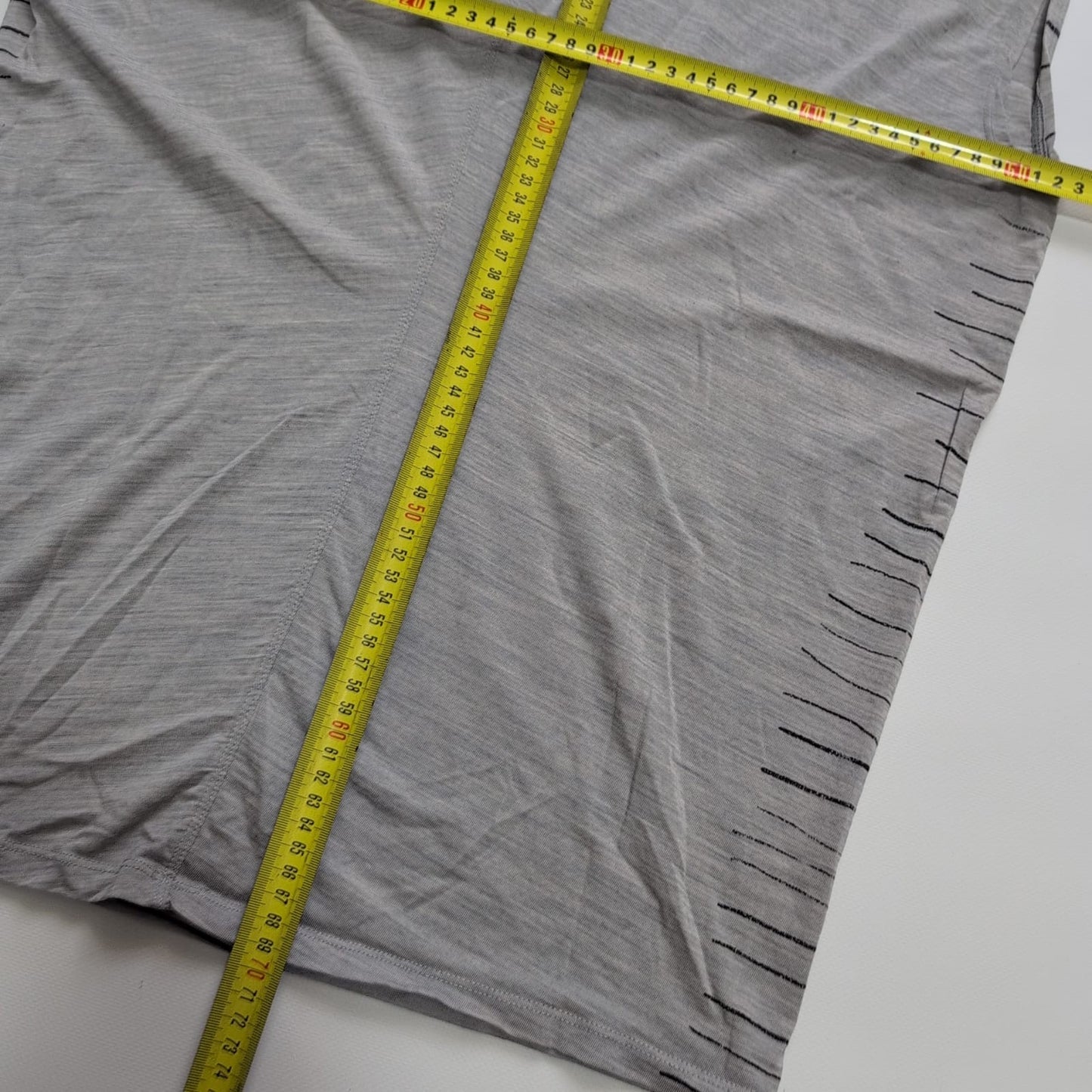 Lockeres T-Shirt Damen S von Icebreaker Merino grau gestreift