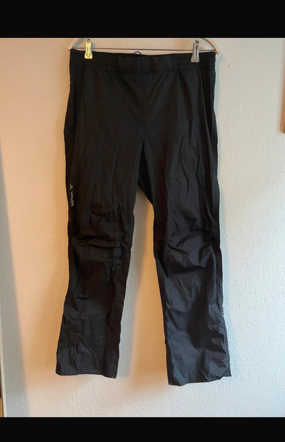 Regenhose von Vaude (M :38 Damen) Hardshell Hose schwarz - wanderlich.com
