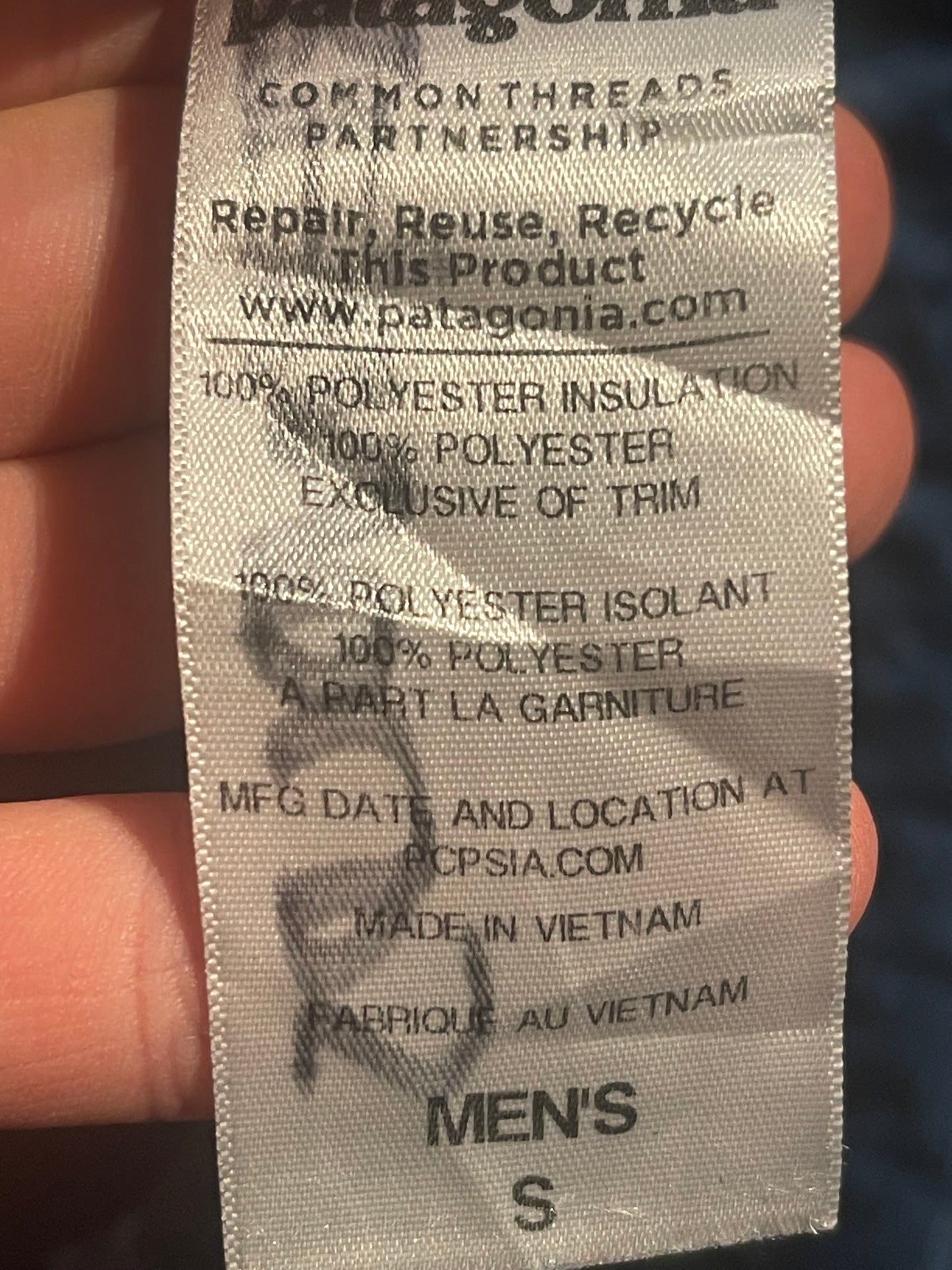 Patagonia Jacke Nano Puff Isolation (S Herren) blau