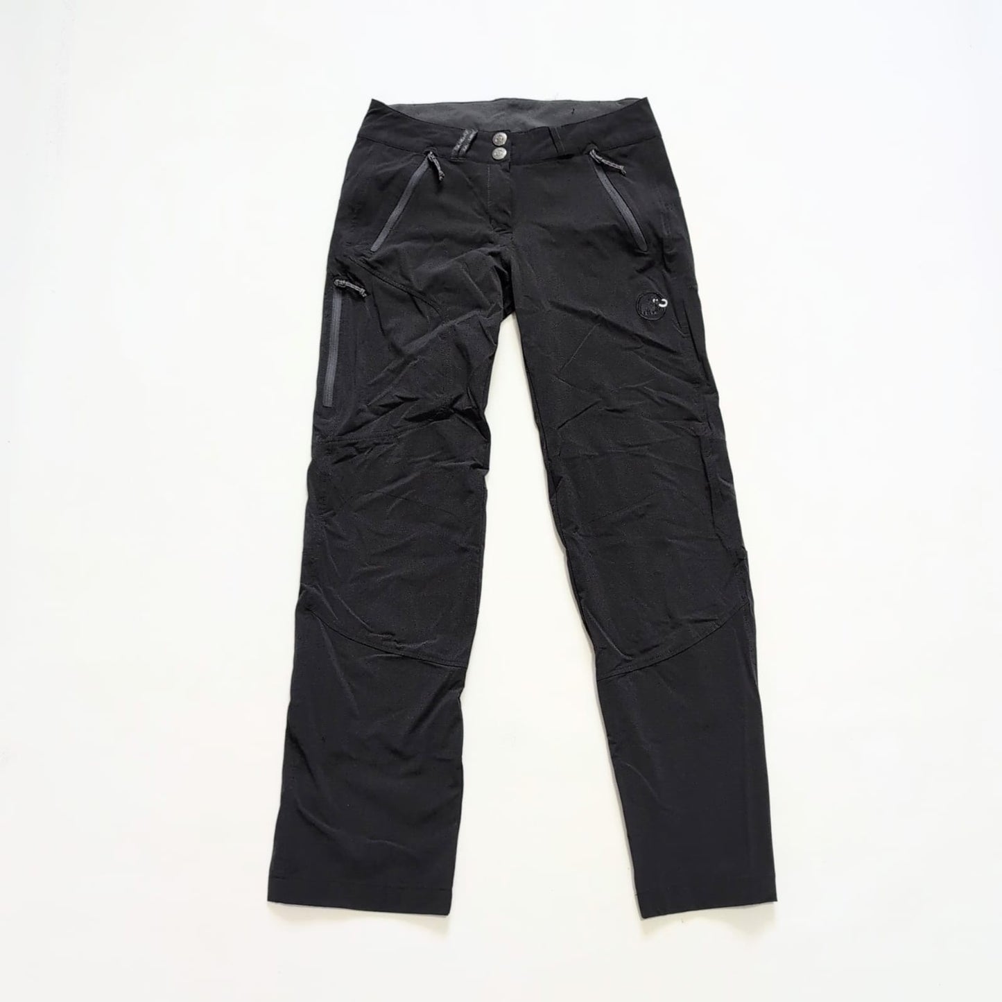 Trekking Hose von Mammut (XS Damen) leichtes Stretch Softshell schwarz - wanderlich.com