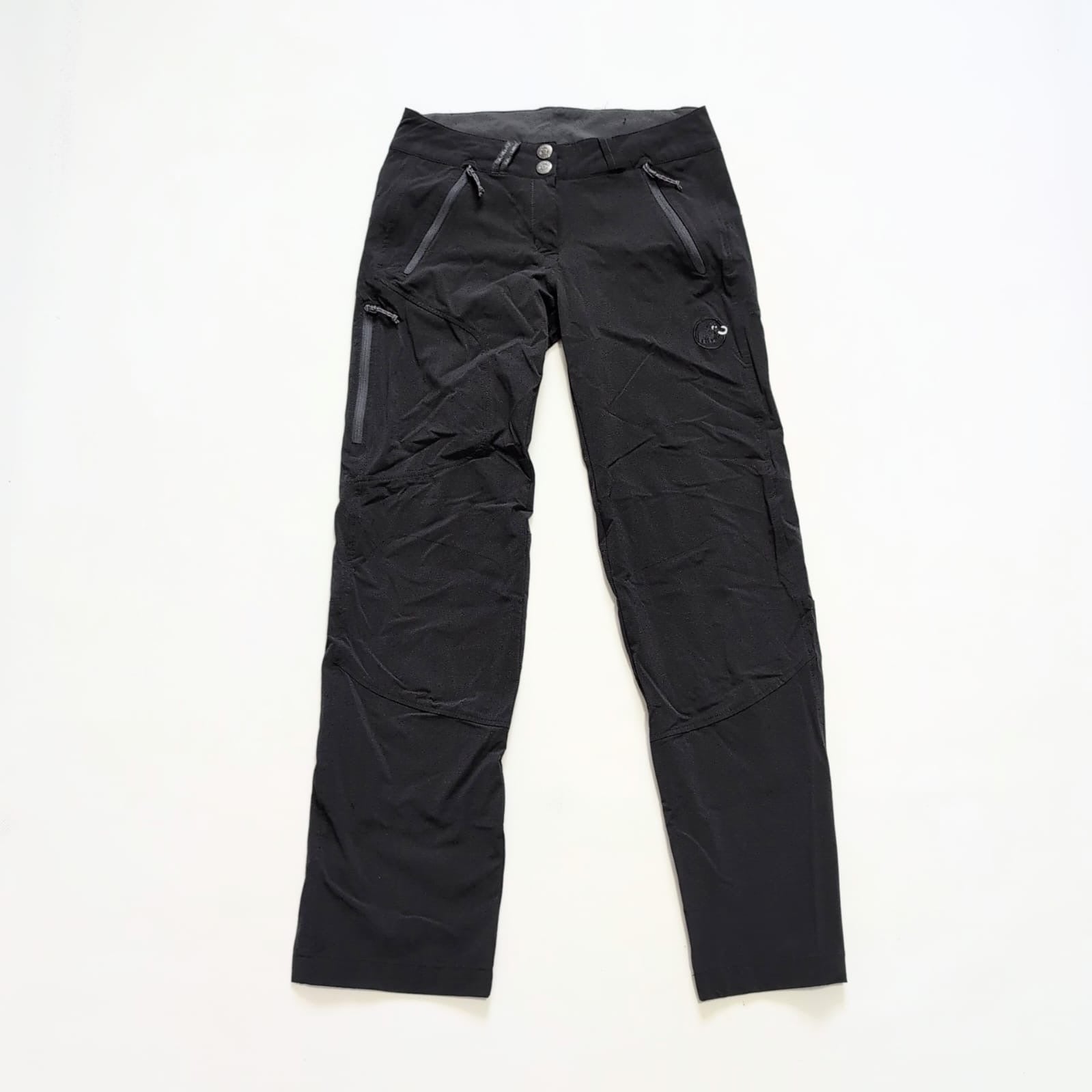 Trekking Hose von Mammut (XS Damen) leichtes Stretch Softshell schwarz - wanderlich.com